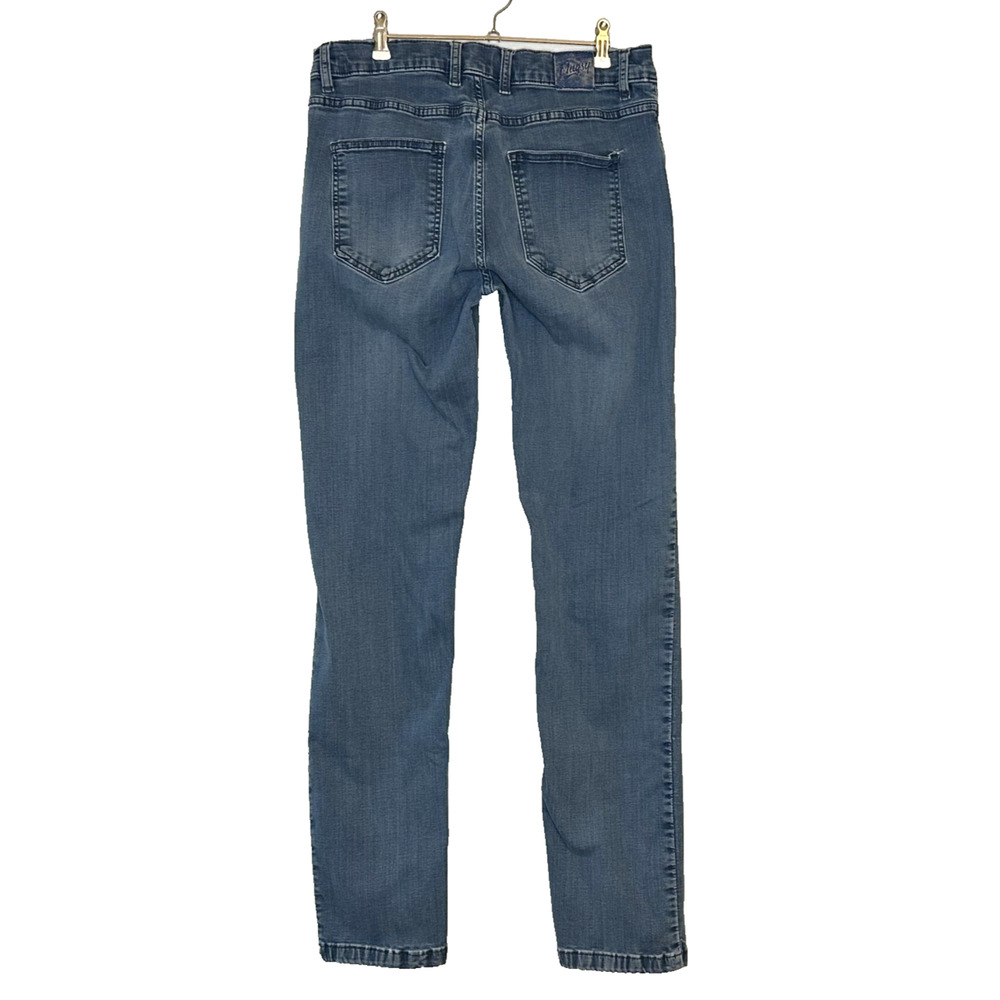 Mugsy Lake Shores Jeans Flex Stretch Denim Mens 35 x 34 Med Blue Cycling Active - Picture 10 of 13